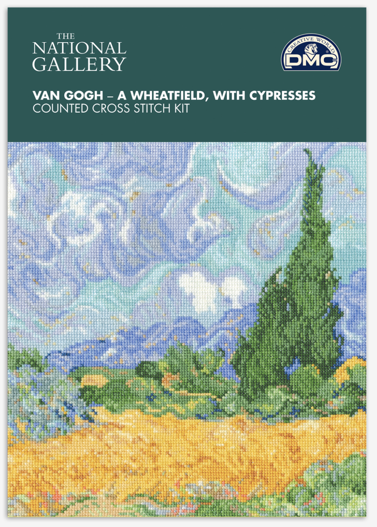 Korenveld met cipres Van Gogh