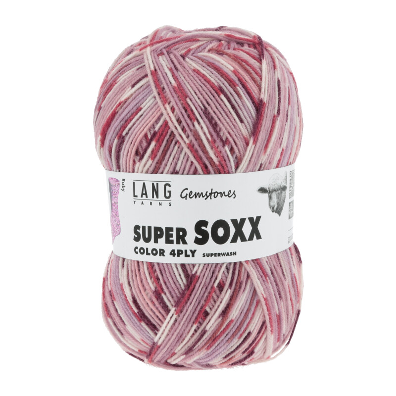 [Lang Yarns] Super Soxx Color 391 Ruby op = op