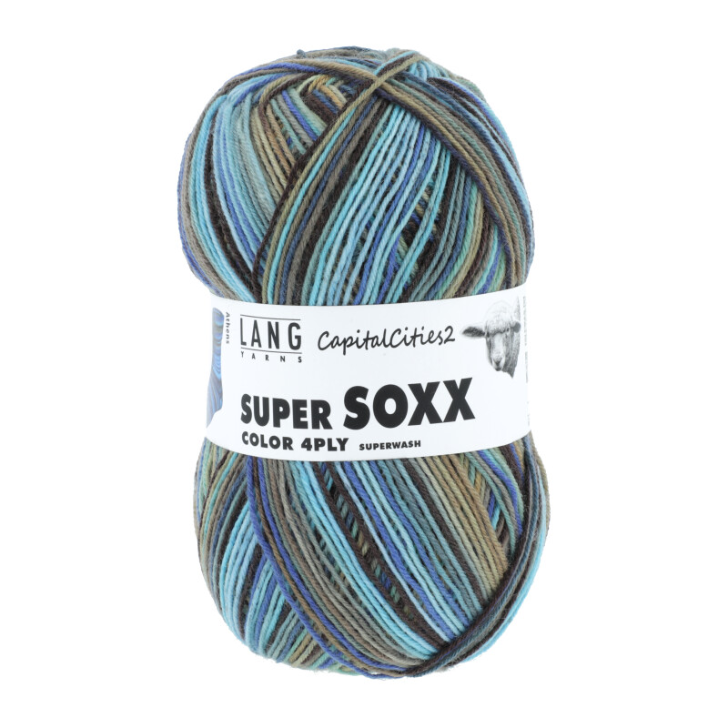 [Lang Yarns] Super Soxx Color 385 Athens op = op