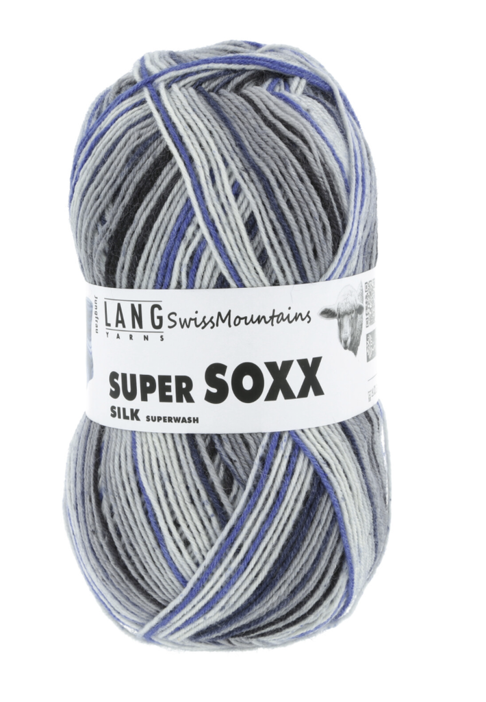 [Lang Yarns] Super Soxx silk color Swiss Mountains 410 op = op
