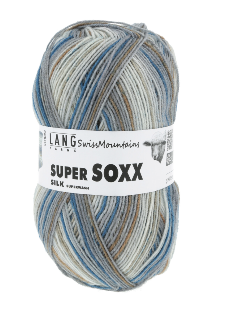 [Lang Yarns] Super Soxx silk color Swiss Mountains 411 op = op