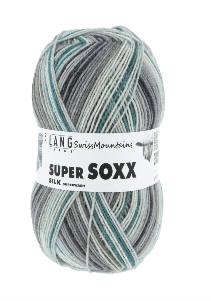 [Lang Yarns] Super Soxx silk color Swiss Mountains 412 op = op
