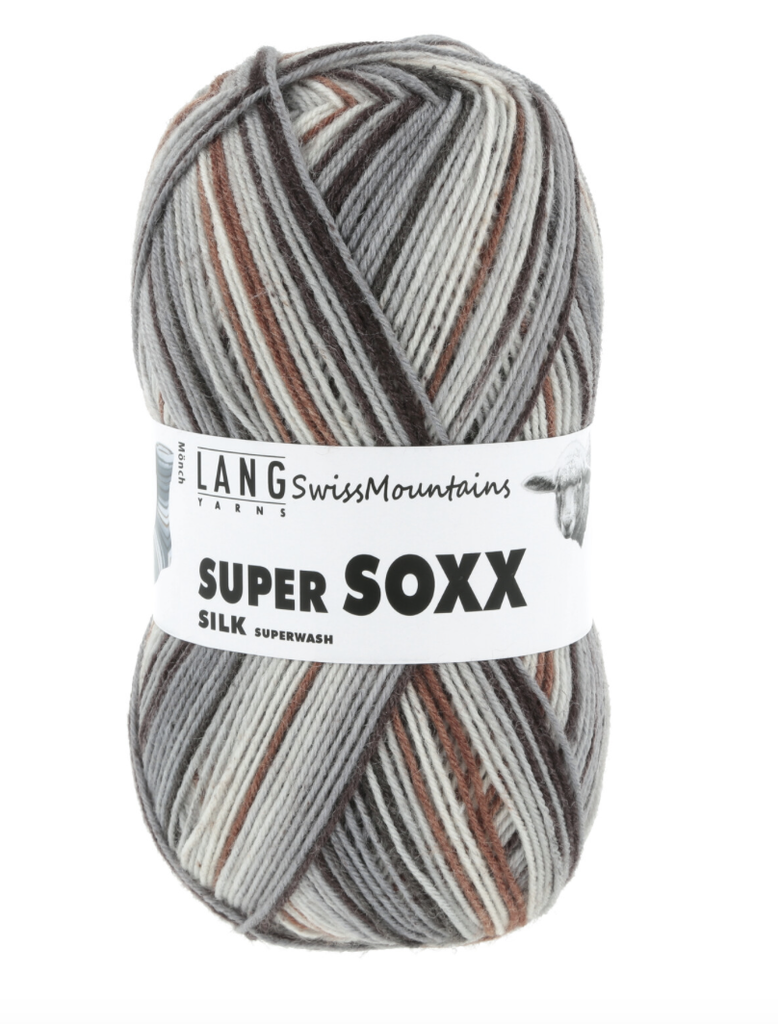 [666.0407] Super Soxx silk color Swiss Mountains 407 op = op