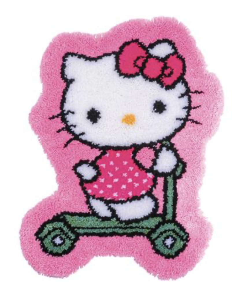 Knoopvormtapijt kit Hello Kitty Transport