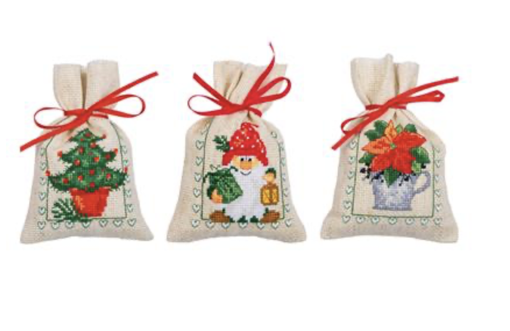 Kruidenzakje kit Kerst set van 3