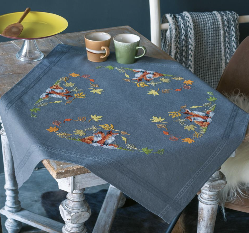Tafelkleed kit Vosjes in de herfst