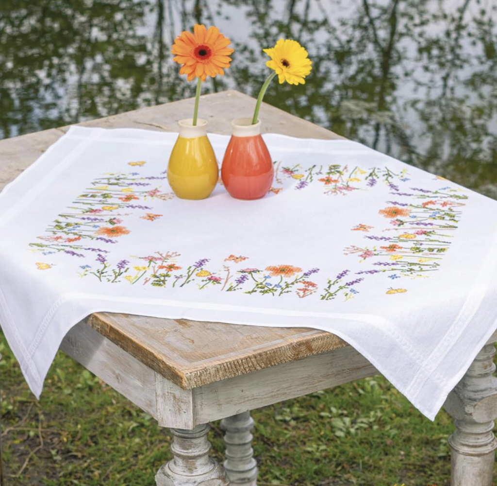 Tafelkleed kit Lavendel en veldbloemen