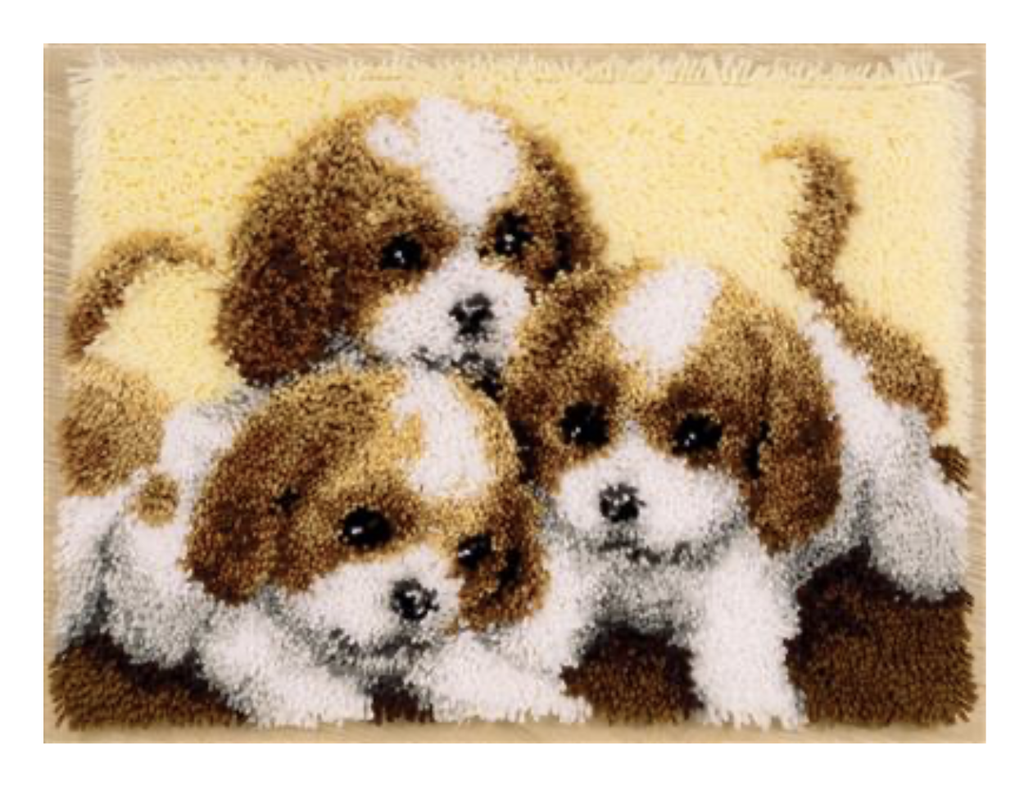 Knooptapijt kit 3 Pups