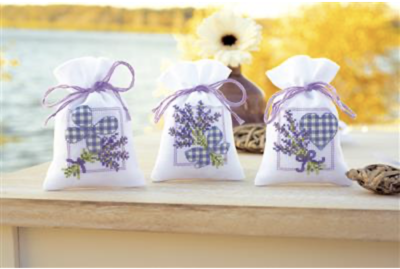 Kruidenzakje kit Lavendeltakje met hartje