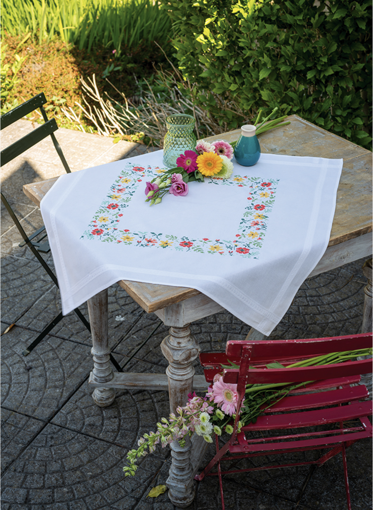 Tafelkleed kit Frisse bloempjes