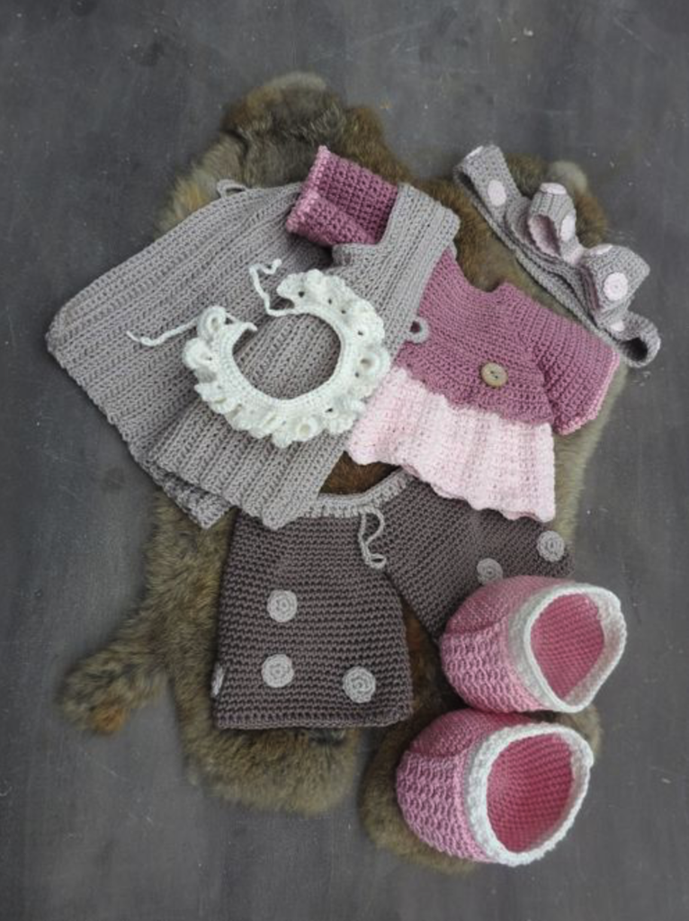 [69042/011] XXL Funny kledingset Dots pastel