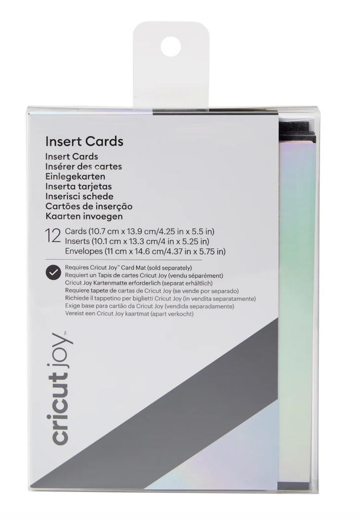 [2008045] Joy Insert cards Zwart/Zilver Holografisch