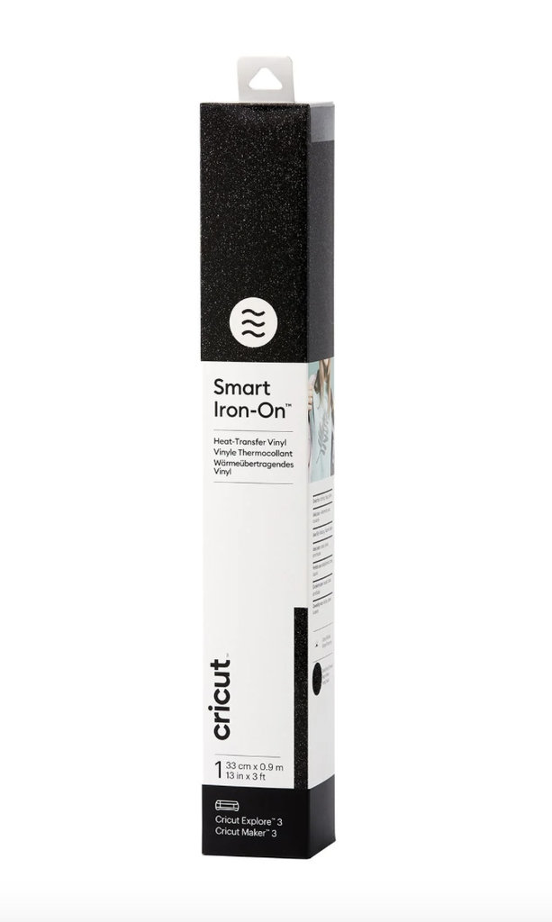 Smart Iron-On 33x91cm Glitter Zwart