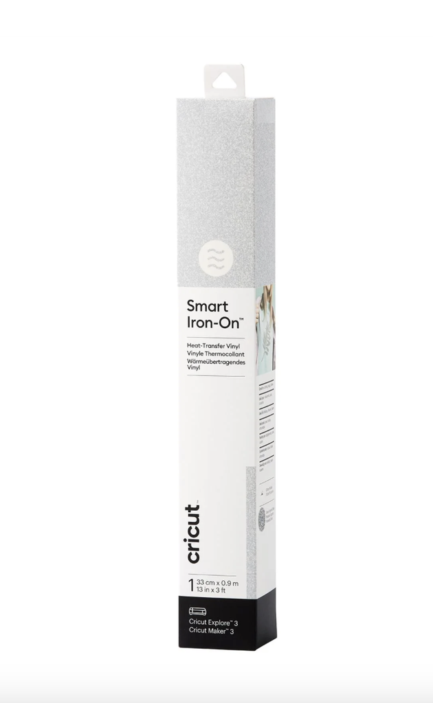 Smart Iron-On 33x91cm Glitter Zilver