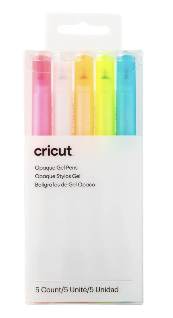 Opaque Gel pens 5-pack (Pink, Orange, White, Yellow