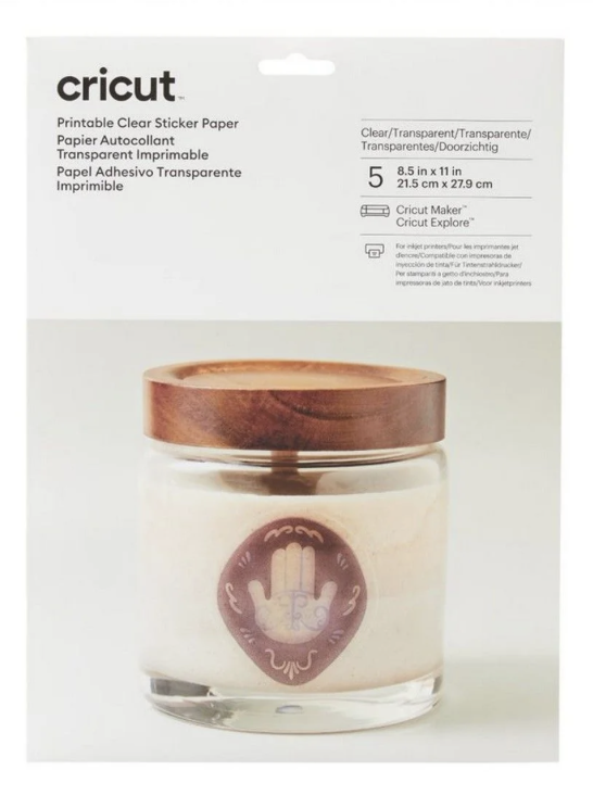 Printable Sticker Paper Clear 21.5x28cm