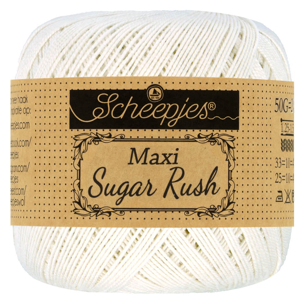 Scheepjes Maxi Sugar Rush 50g - 105 Bridal White