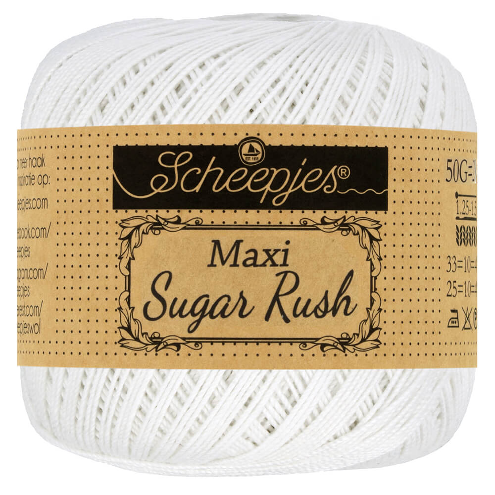 Scheepjes Maxi Sugar Rush 50g - 106 Snow White
