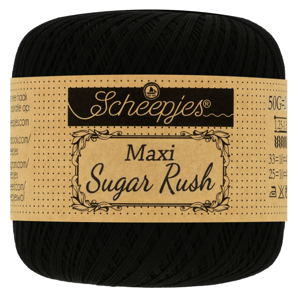 Scheepjes Maxi Sugar Rush 50g - 110 Black