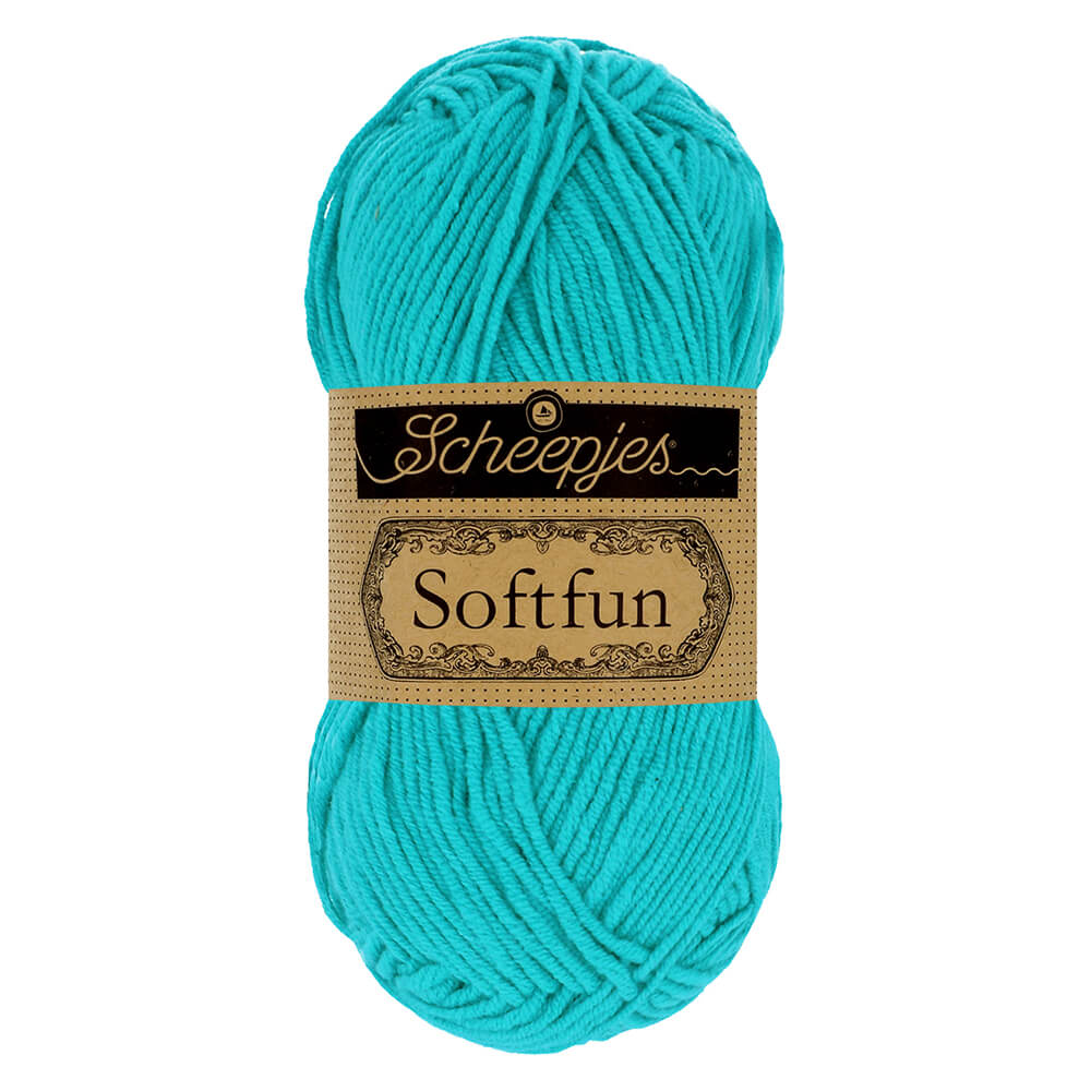 Scheepjes Softfun 50g - 2423 Bright Turquoise