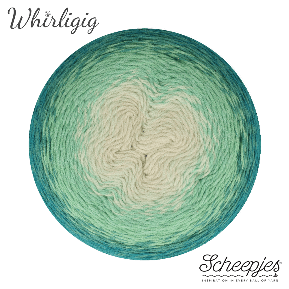Scheepjes Whirligig 1x450g - 205 Teal to Ombré