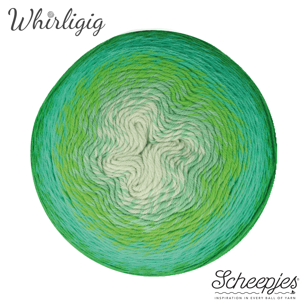 Scheepjes Whirligig 1x450g - 207 Green to Blue