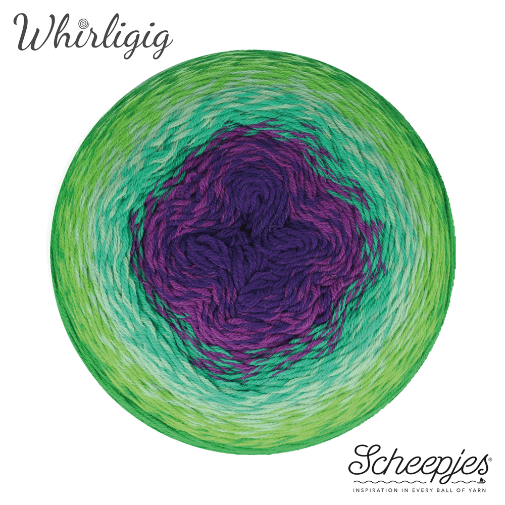 Scheepjes Whirligig 1x450g - 208 Green to Purple