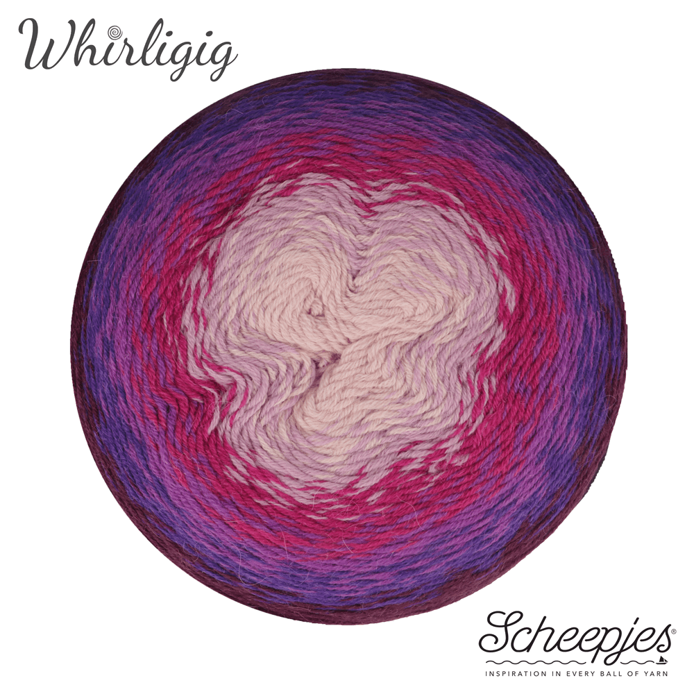 Scheepjes Whirligig 1x450g - 211 Plum to Pink