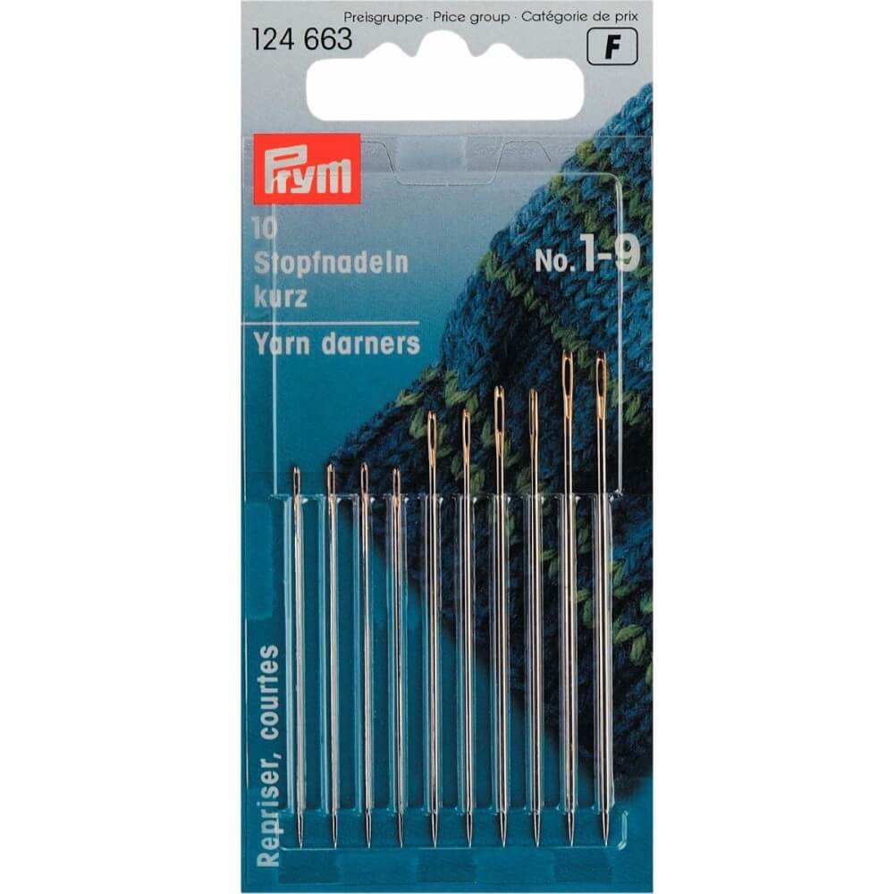 Prym Stopnaalden kort staal assorti. nr.1-9 zilver - 16st