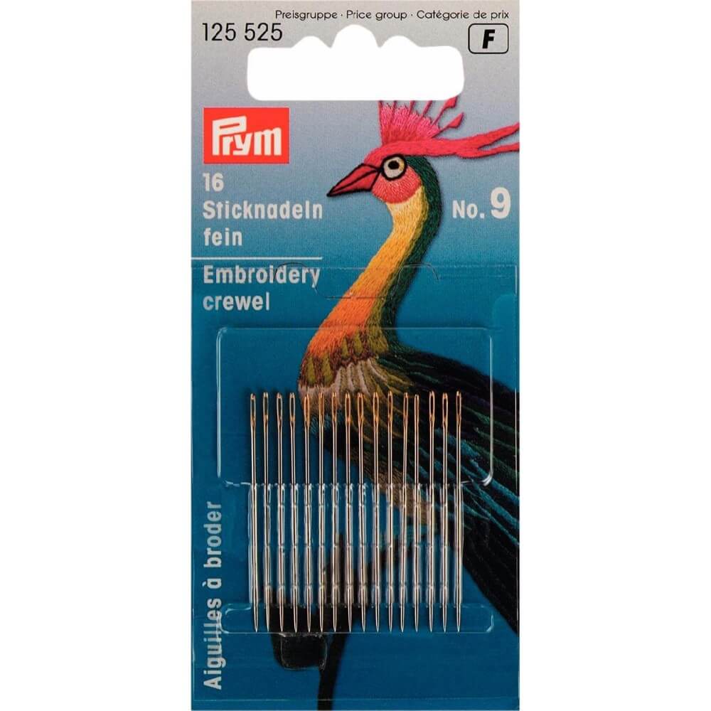Prym Crewelnaalden staal 0.60x35mm zilver - 16st