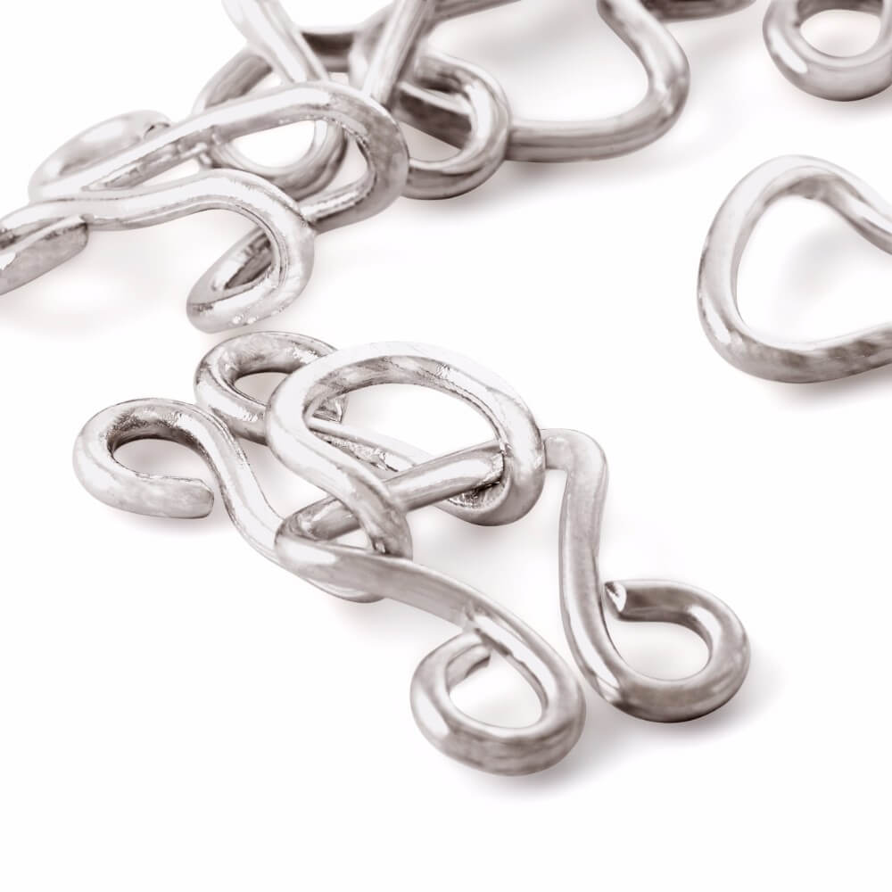 Prym Korsethaken en -ogen nr.13 zilver - 6st