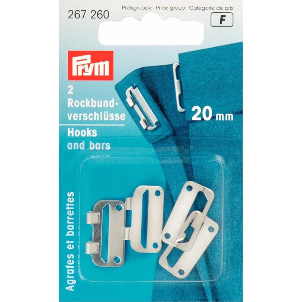 Prym Rokhaken staal 20mm zilver - 2st