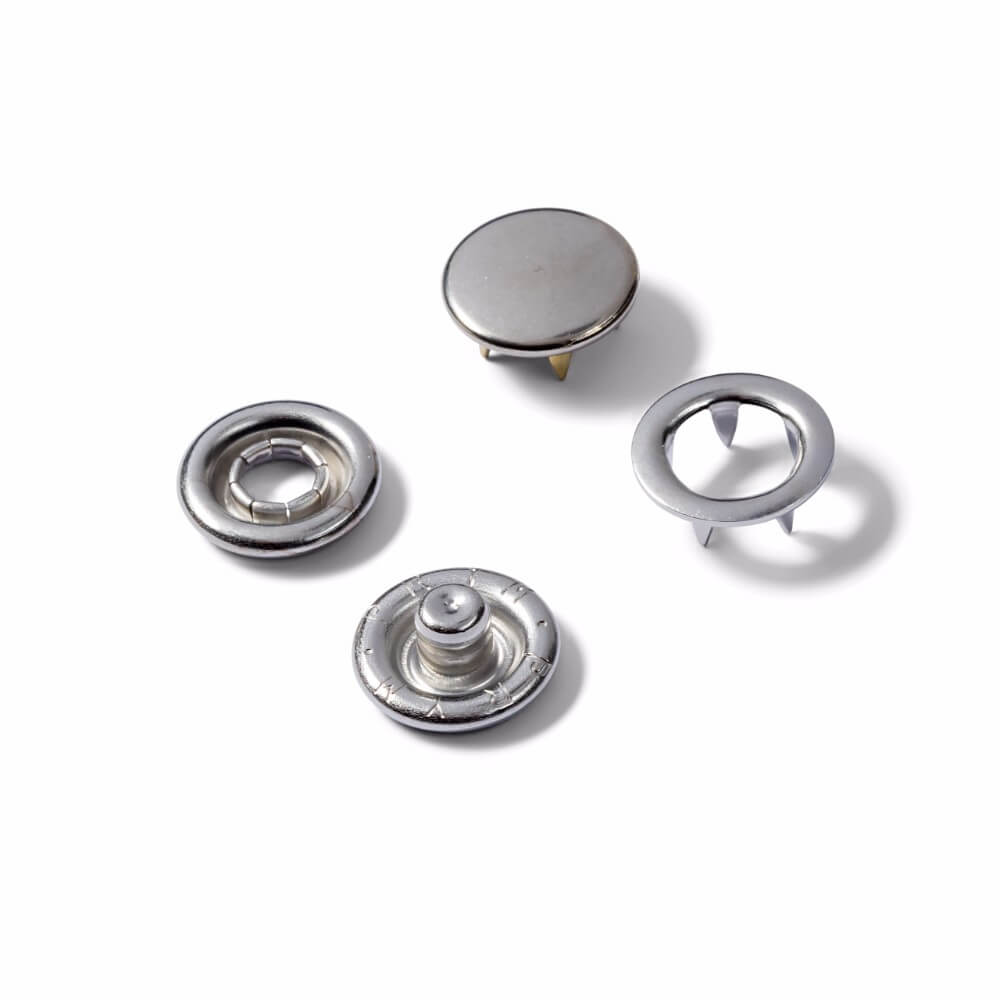 Prym Naaivrijdrukknoop navulling 10mm zilver - 20st