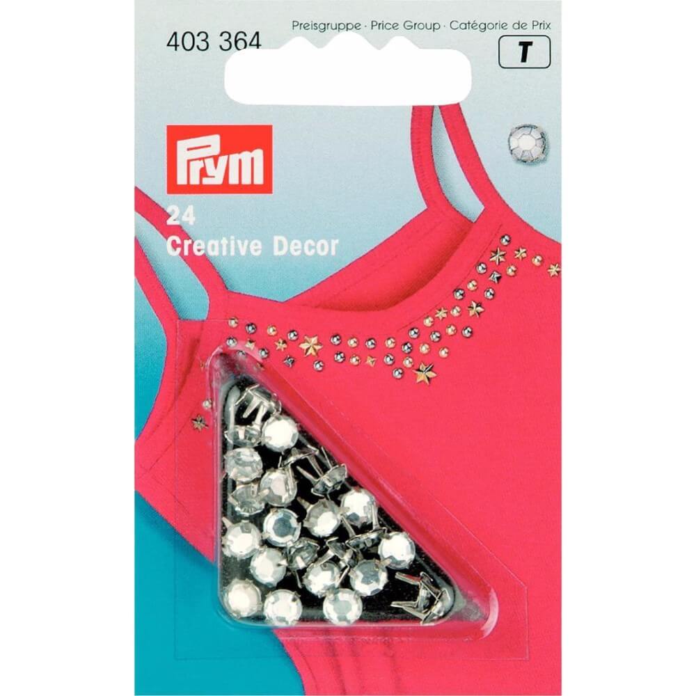 Prym Siernieten met strass stenen 5mm - 24st