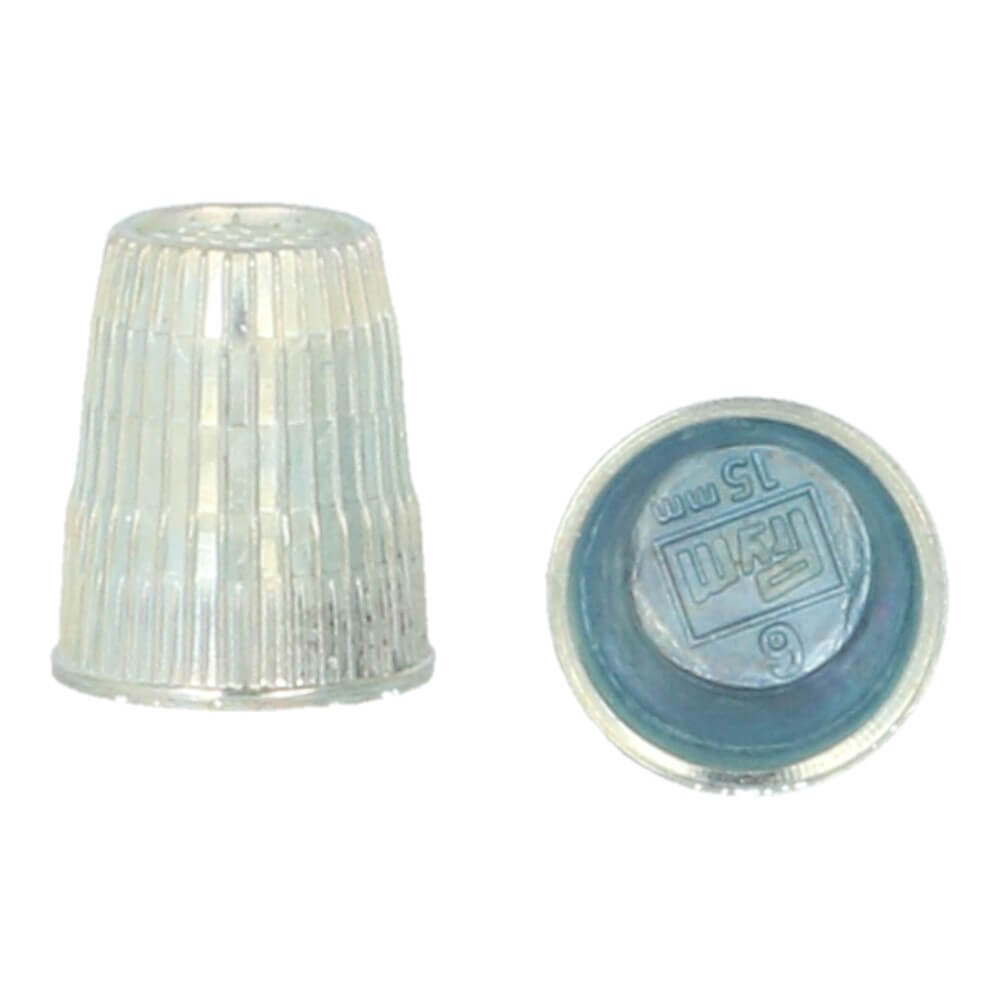 Prym Vingerhoed zinkdruk 15mm zilver - 10st