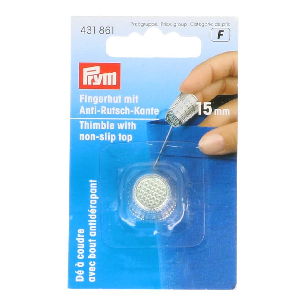 [431861] Prym Vingerhoed zinkdruk 15mm zilver - 