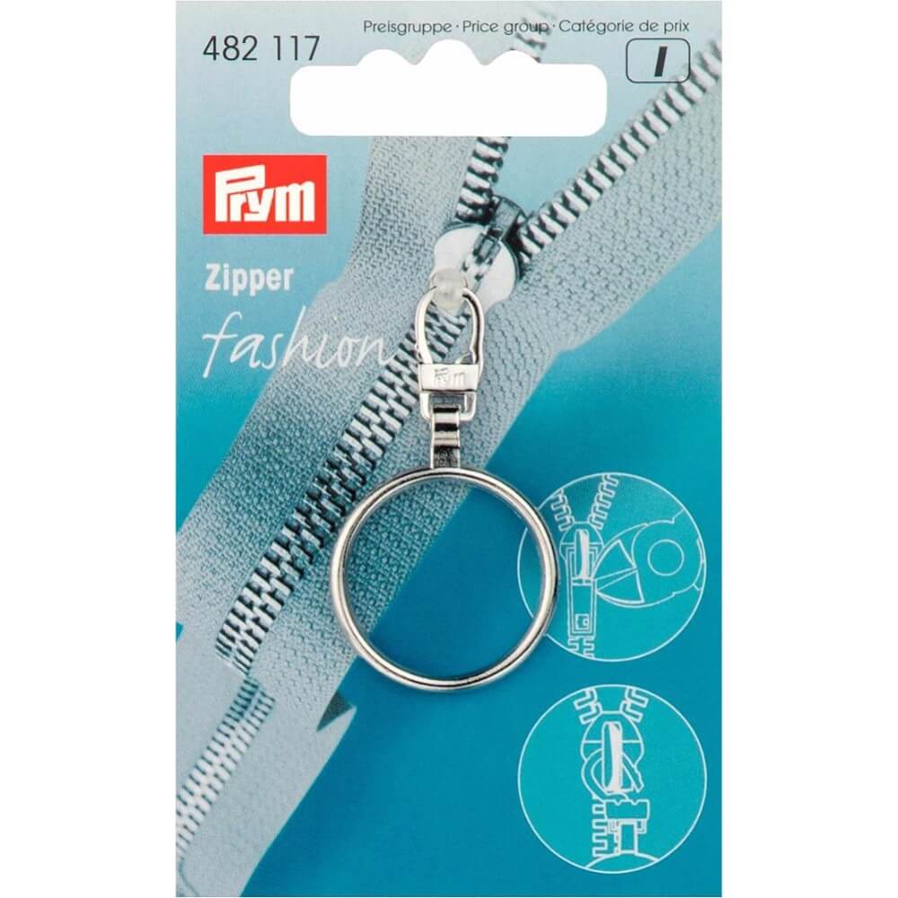 Prym Ritsenschuiver ring zilver - 
