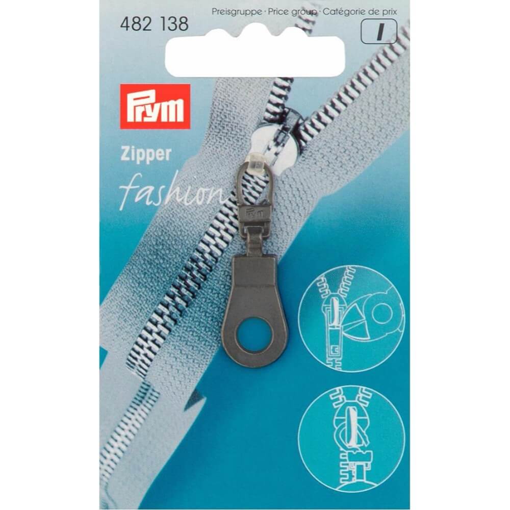 Prym Ritsenschuiver ring zwart - 