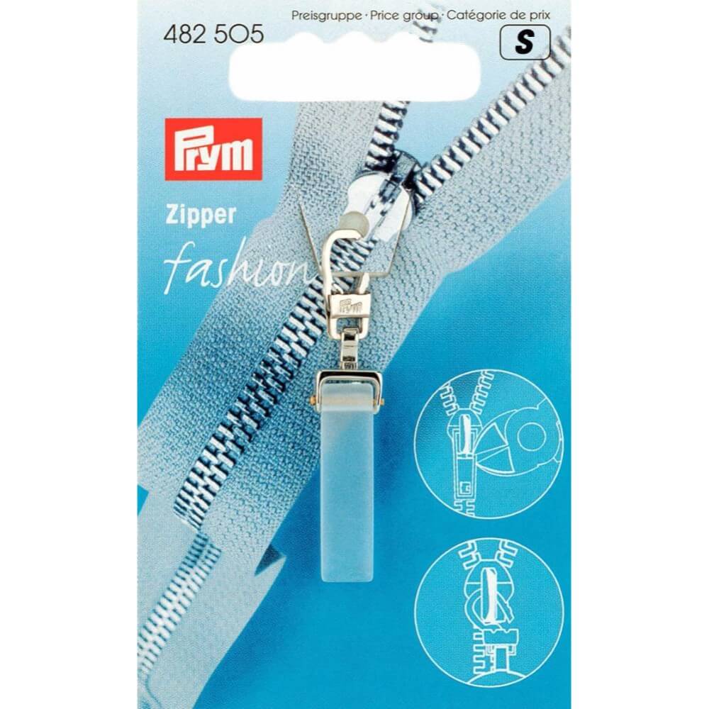 Prym Ritsenschuiver crystal transparant - 
