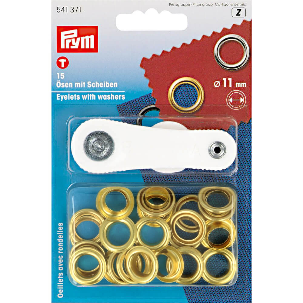 Prym Ringen en schijven 11mm goud - 1