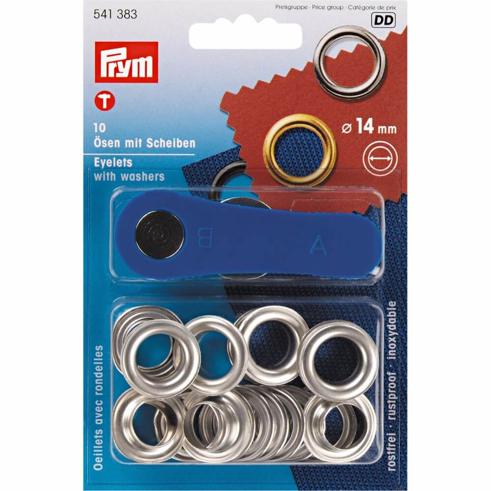 [541383] Prym Ringen en schijven 14mm zilver - 10st