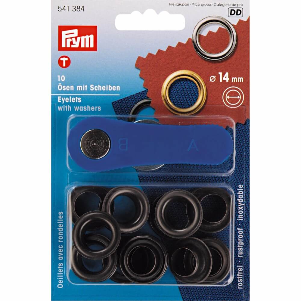 [541384] Prym Ringen en schijven 14mm brons - 10st