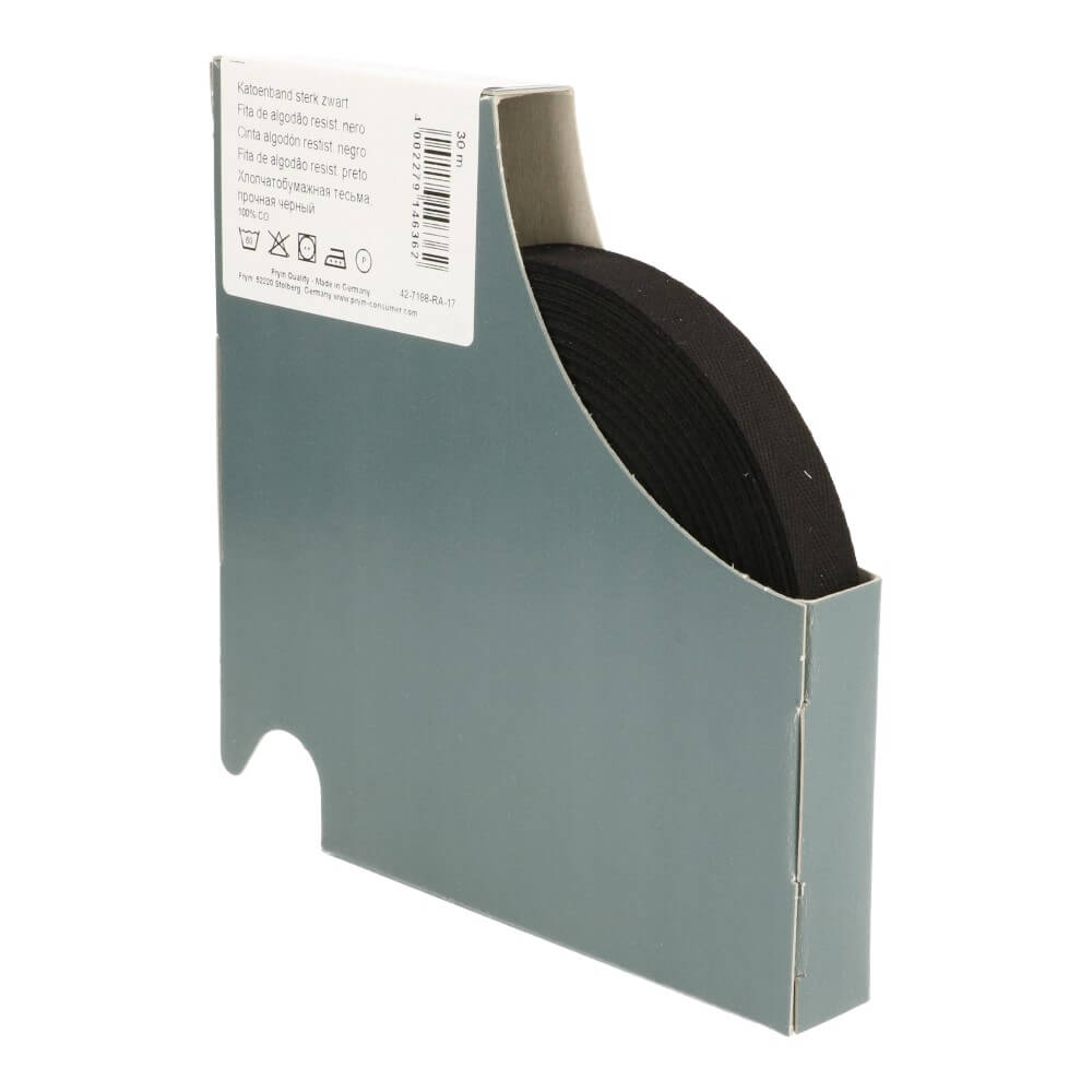 Prym Keperband 15mm zwart - 30m