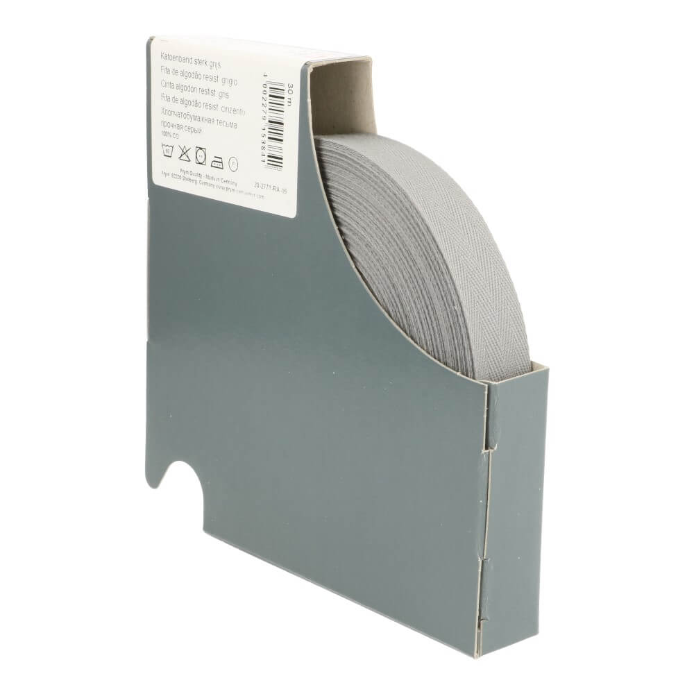 Prym Keperband 20mm grijs - 30m