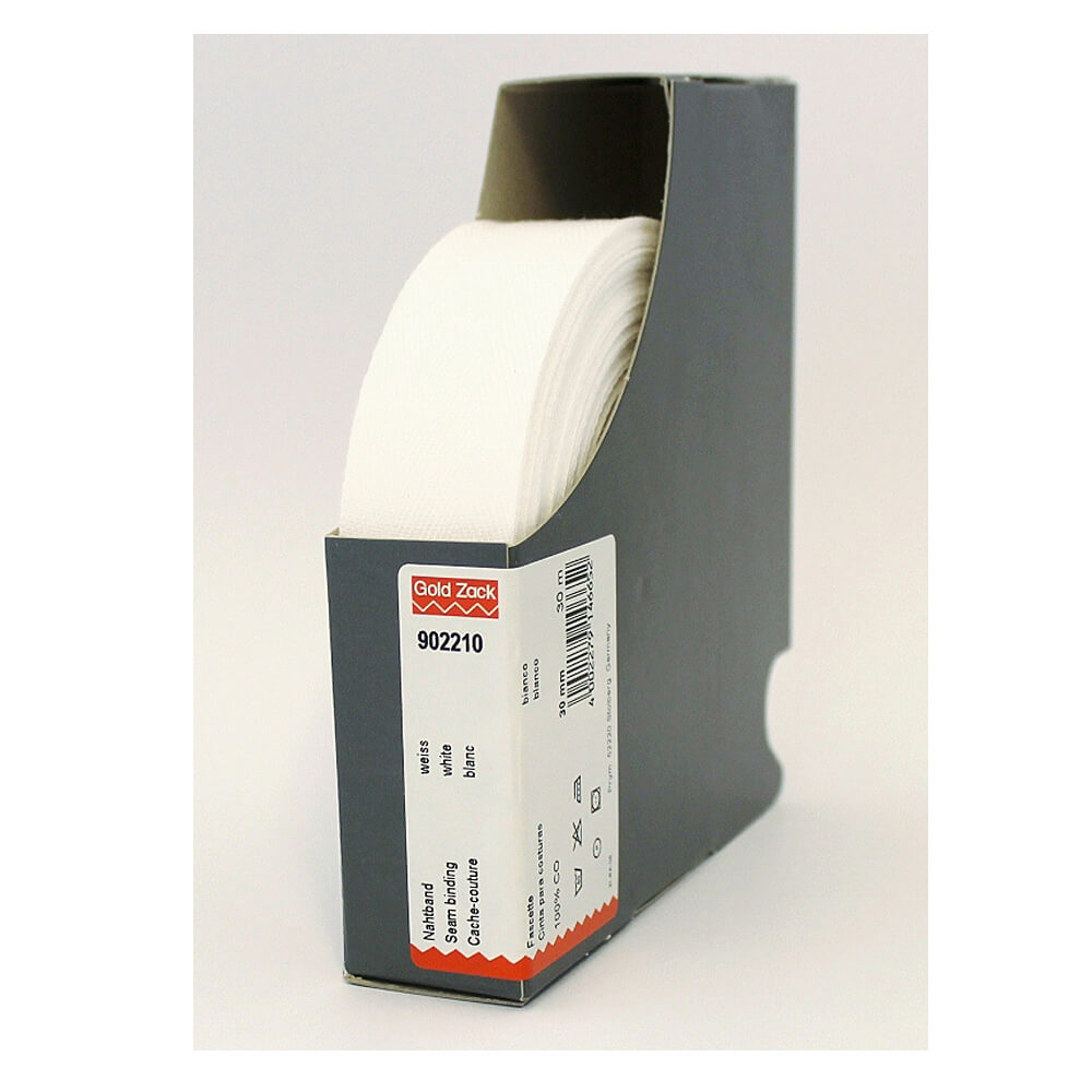 Prym Katoenband sterk 30mm wit - 30m