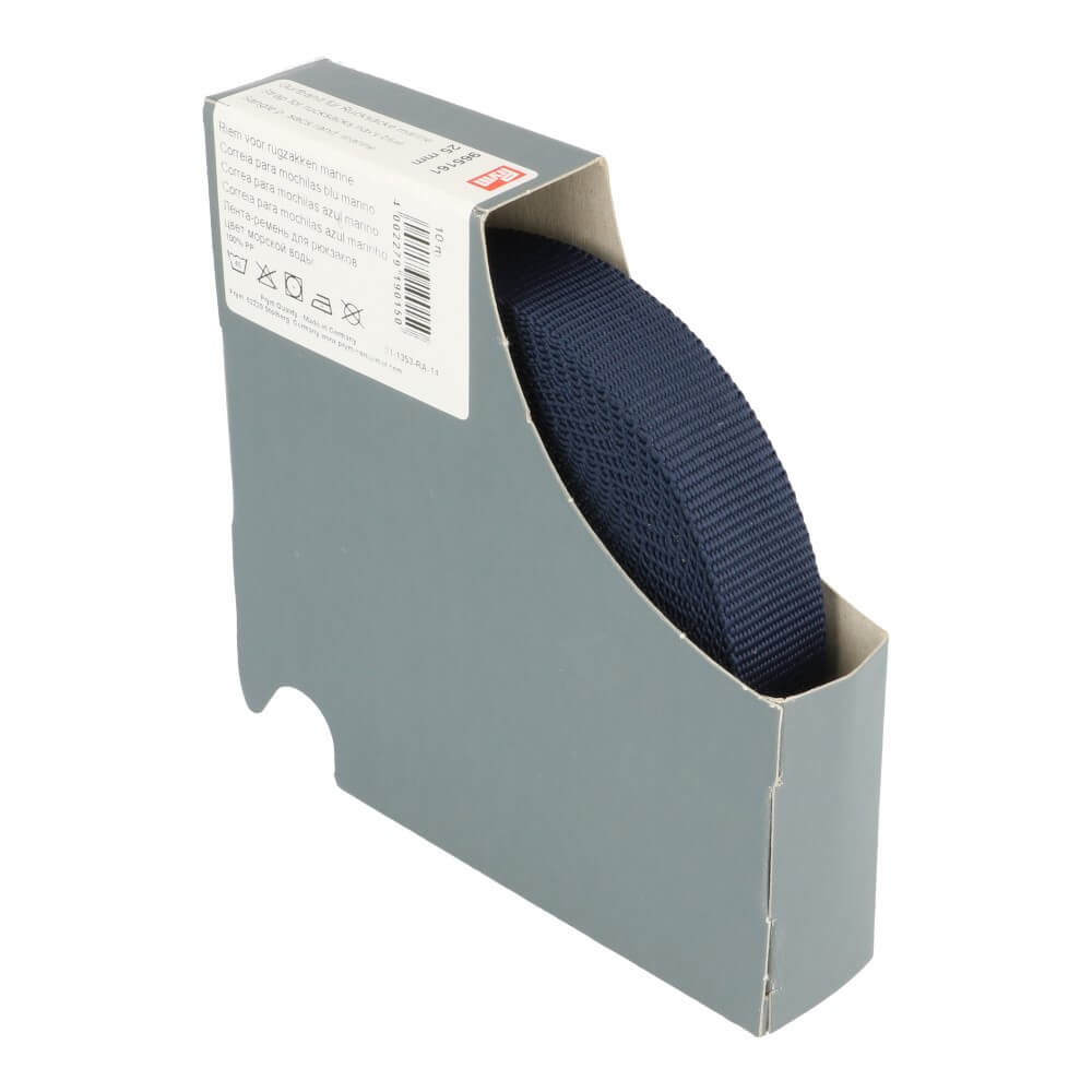 Prym Riem voor rugzakken 25mm marine - 10m