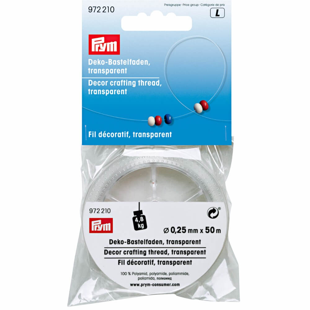 Prym Decodraad 0.25mm transparant - 50m