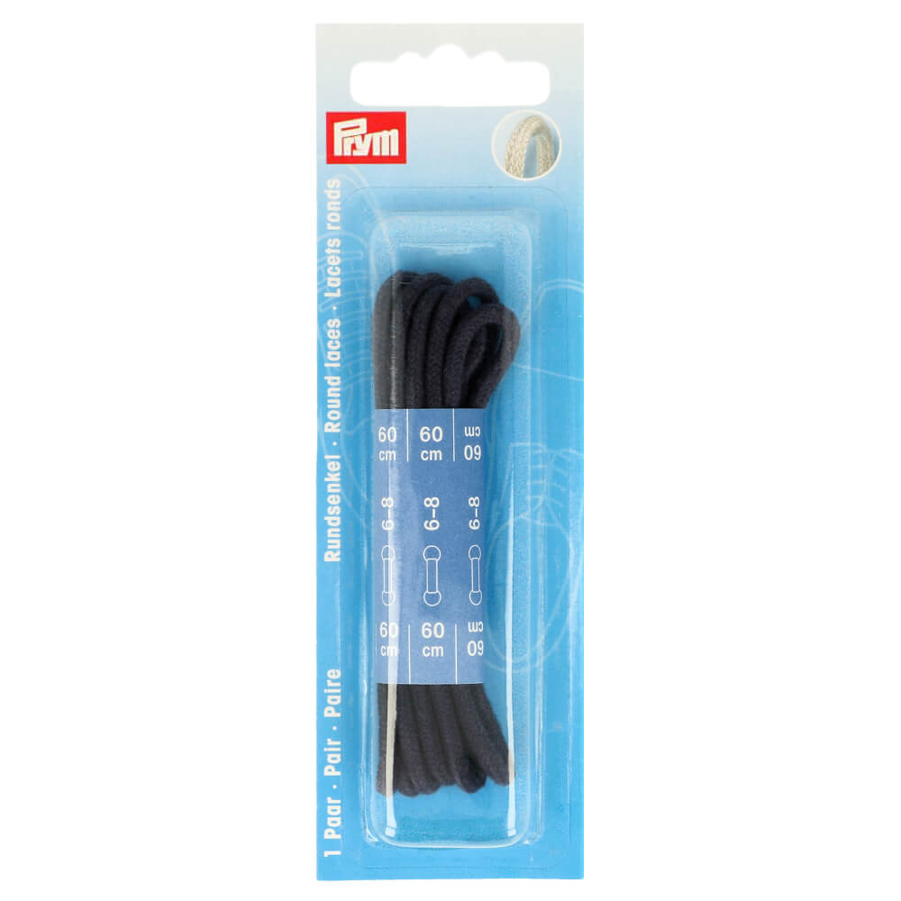 Prym Ronde veters 0,3x60cm marine - 2st