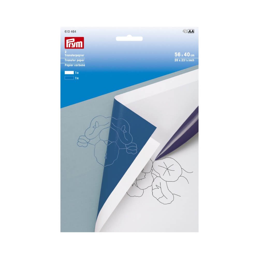 Prym Transferpapier 56x40cm wit-blauw - 2st