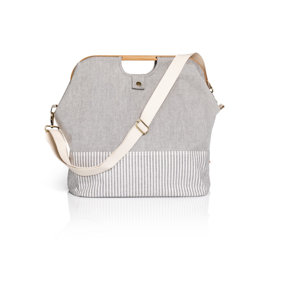 Prym Opbergtas canvas en bamboe S 40,245cm grijs - 1st